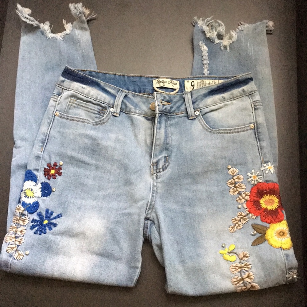 Embroidered jeans